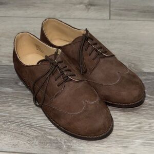 Janie and Jack Brown Kids Dress Shoes